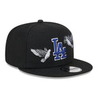 BLACK NEW YORK YANKEES GREEN BOTTOM PEACE NEW ERA 9FIFTY SNAPBACK