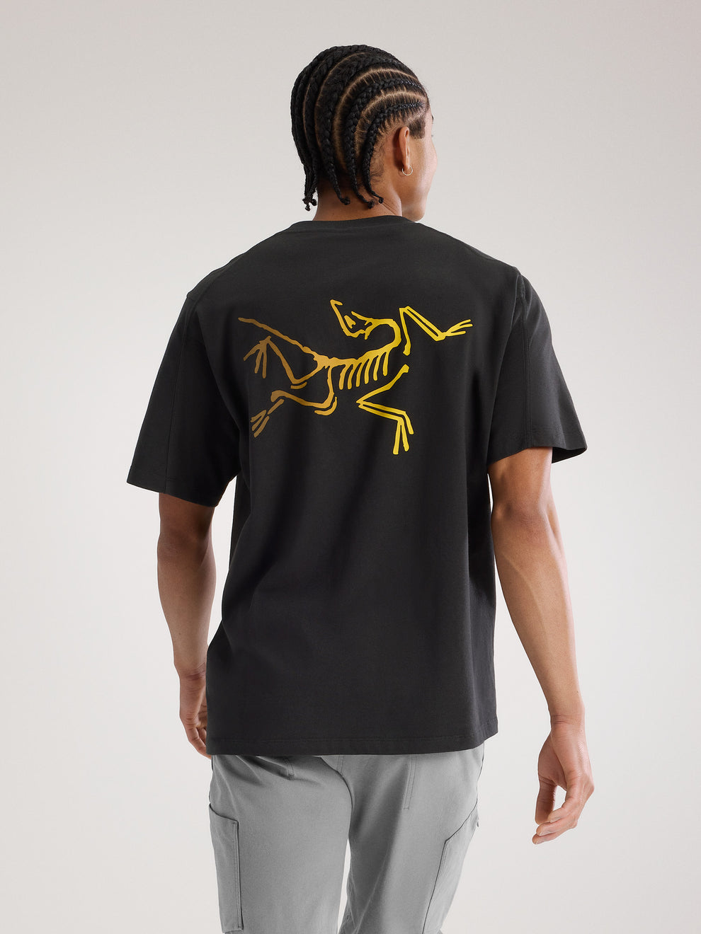 KRAGG COTTON LOGO SHIRT SS MEN'S - 24K BLACK
