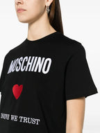 Moschino In Love We Trust cotton T-shirt