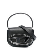 Diesel 1DR leather shoulder bag “Black”