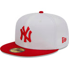 New Era White/Red New York Yankees Optic 59FIFTY Fitted Hat