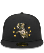 Chicago White Sox New Era Black 2024 Armed Forces Day On-Field 59FIFTY Fitted Hat