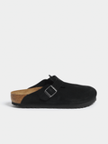Birkenstock Boston Suede Black Clog