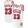 Men's Chicago Bulls Michael Jordan Mitchell & Ness White 1995 Hardwood Classics Authentic Jersey