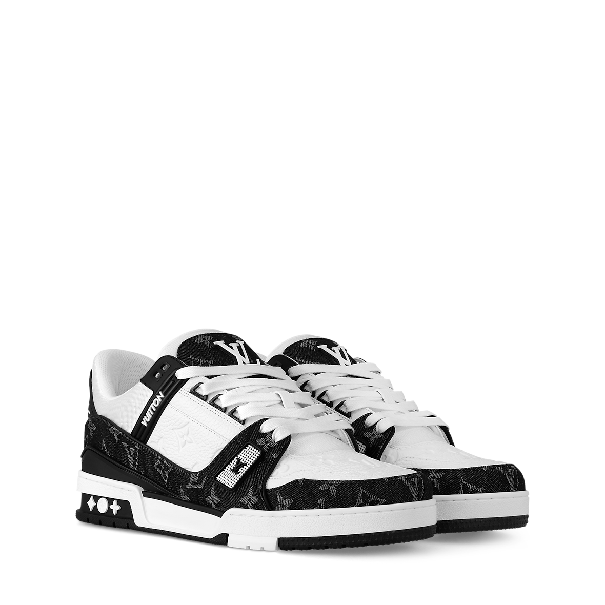 LOUIS VUITTON TRAINER BLACK & WHITE FULLY BOXED