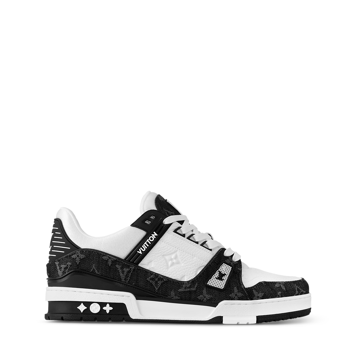 LOUIS VUITTON TRAINER BLACK & WHITE FULLY BOXED