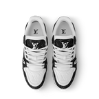 LOUIS VUITTON TRAINER BLACK & WHITE FULLY BOXED