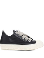 Rick Owens Black Leather low-tops