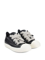 Rick Owens Black Leather low-tops