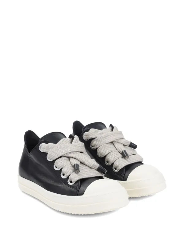 Rick Owens Black Leather low-tops