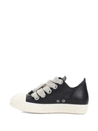 Rick Owens Black Leather low-tops