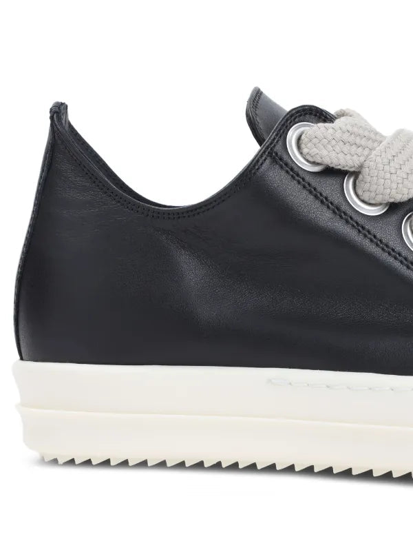 Rick Owens Black Leather low-tops