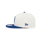 New Era Los Angeles Dodgers 59FIFTY Upside Down Dark Royal Visor Chrome White Fitted Cap
