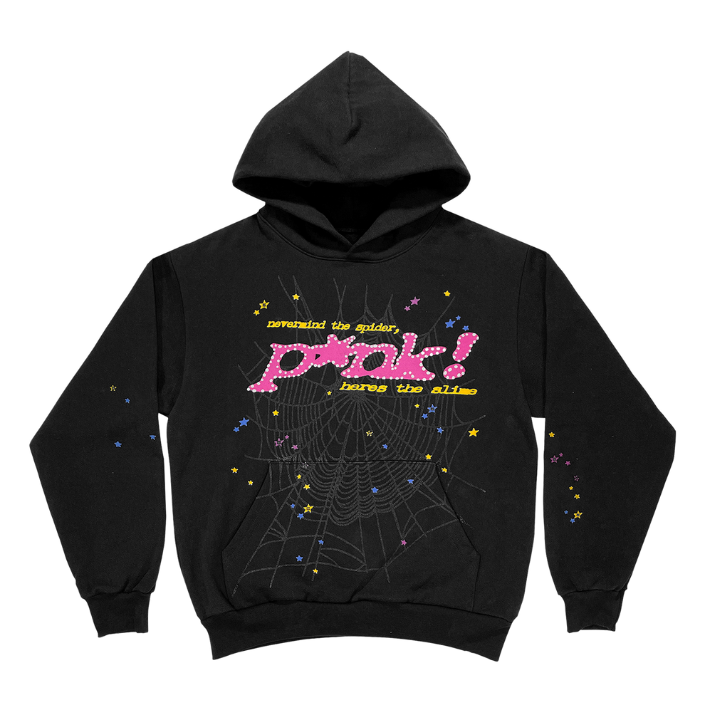 Sp5der P*nk Hoodie 'Black'