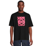 Loewe Cotton T-Shirt With Neon Logo “Black”