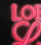 Loewe Cotton T-Shirt With Neon Logo “Black”