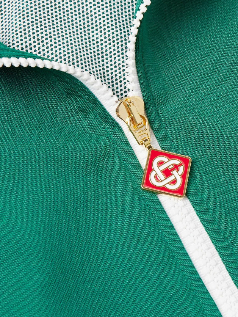 Casablanca - Laurel Logo-Embroidered Jersey Track Jacket - Green