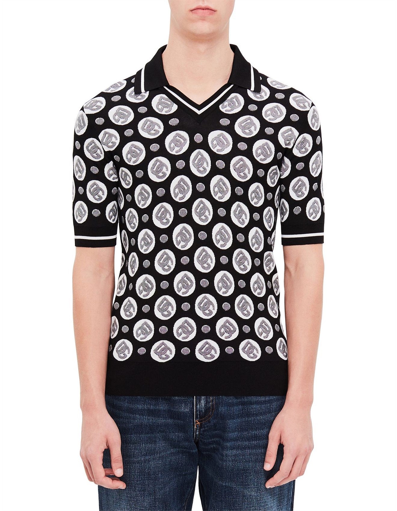 D&G COIN KNIT POLO
