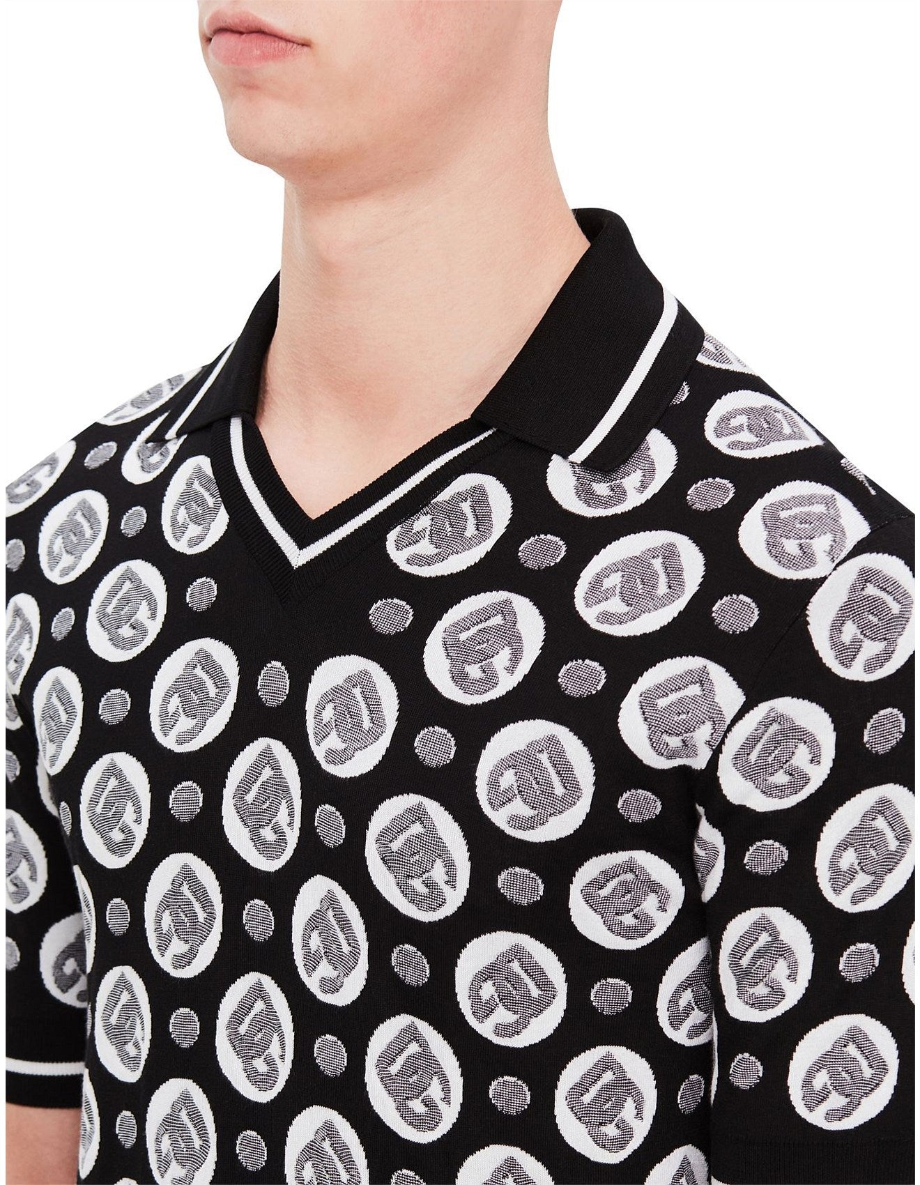 D&G COIN KNIT POLO