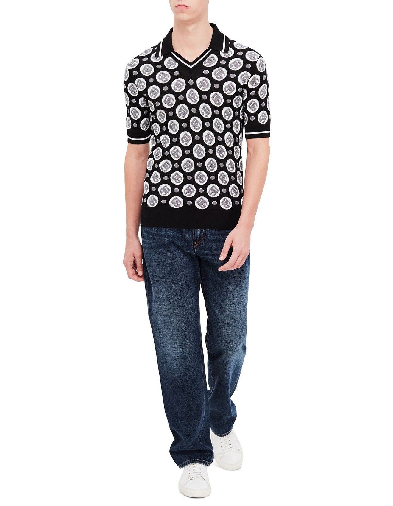 D&G COIN KNIT POLO