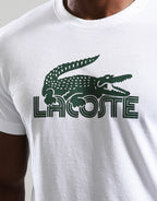Lacoste Ultra Dry Sport T-Shirt White/Green