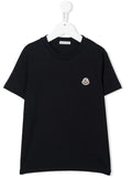 Moncler Enfant logo-patch detail T-shirt