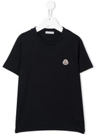 Moncler Enfant logo-patch detail T-shirt