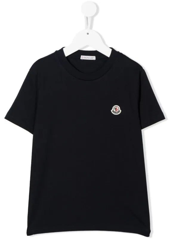 Moncler Enfant logo-patch detail T-shirt