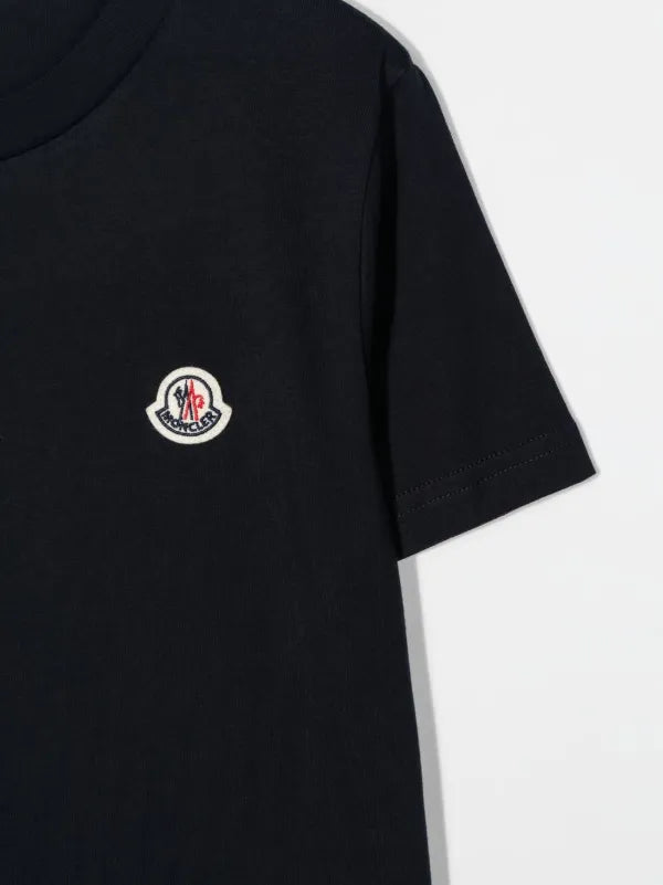 Moncler Enfant logo-patch detail T-shirt