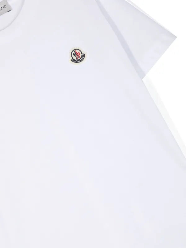 Moncler Enfant logo-patch detail T-shirt