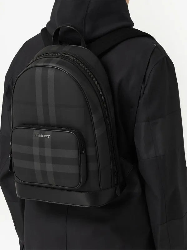 Burberry Rocco check zip backpack