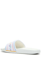 Casablanca Pastel Court Terry Sliders White