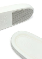 Casablanca Pastel Court Terry Sliders White