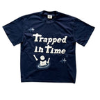 Broken Planet Trapped In Time Blue T-Shirts