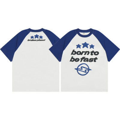 Broken Planet 'Born To Be Fast' raglan T-shirt