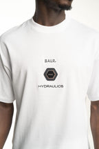 BALR MEN’S BALR X HYDRAULICS METAL LOGO BOX T SHIRT