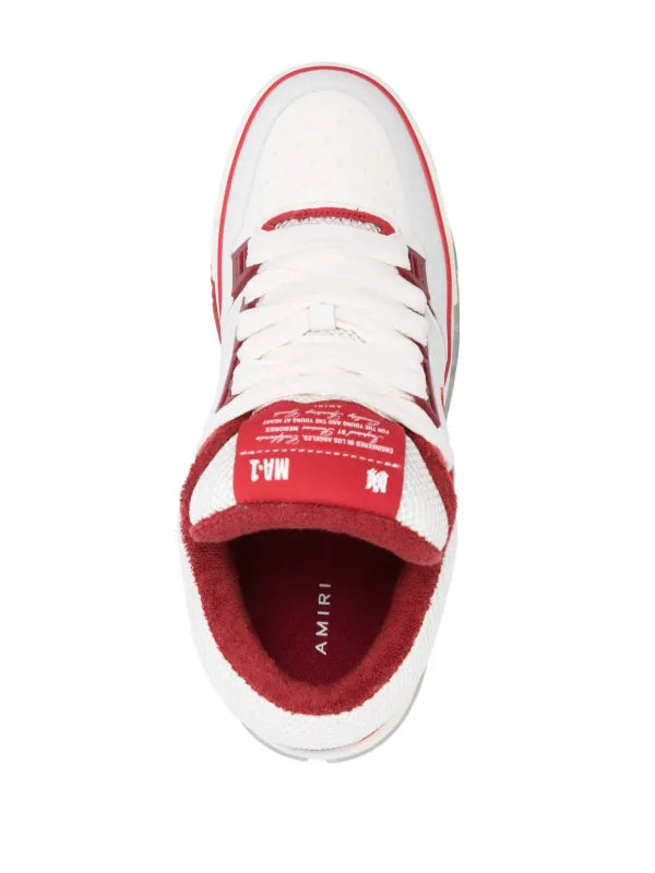 AMIRI MA-1 WHITE/BRIGHT RED
