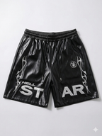 HELLSTAR Leather Shorts “Black”