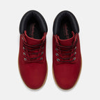 Timberland Premium 6-Inch Waterproof Boot “Red Nubuck/Black”