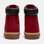 Timberland Premium 6-Inch Waterproof Boot “Red Nubuck/Black”