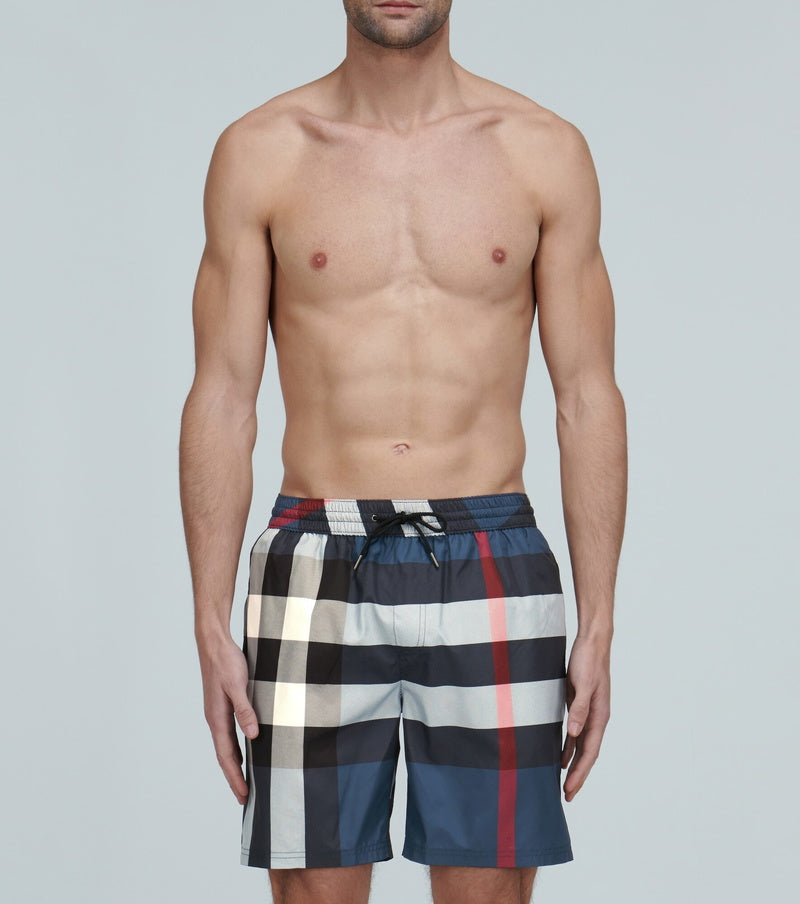 Burberry check swim shorts