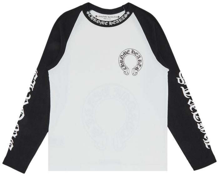 Chrome Hearts Horseshoe Long-Sleeve T-Shirt “Black/White”