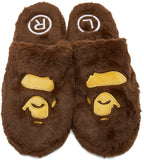 BAPE Brown Ape Head Slippers