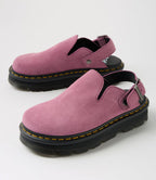Zebzag Muted Purple Suede Mules