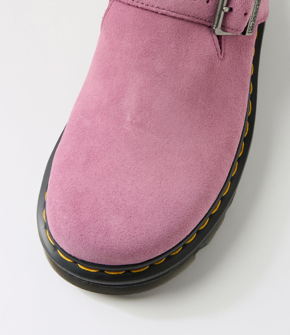 Zebzag Muted Purple Suede Mules
