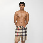 Burberry check swim shorts