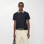 Burberry Check Collar Cotton Polo Shirt
