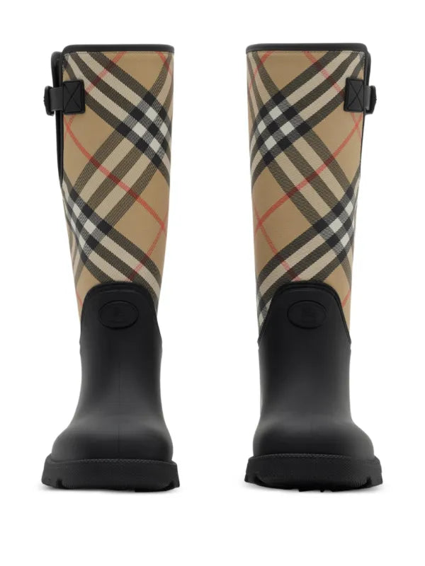 Burberry Marsh Stamp check-panel boots