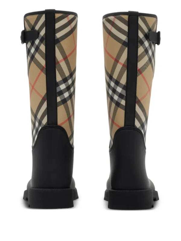 Burberry Marsh Stamp check-panel boots