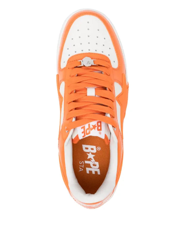 A BATHING APE® BAPESTA "ORANGE/WHITE"